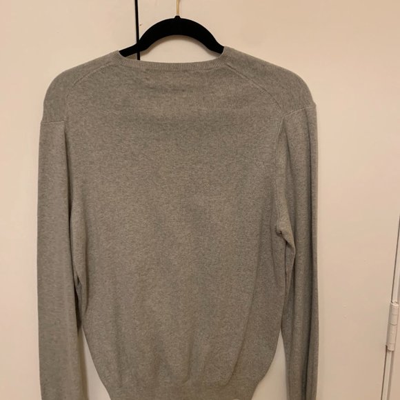 Polo Gray V Neck Sweater (Size Medium) - Picture 2 of 2